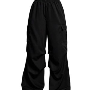 AREAL FASHION Women's Baggy parashut Cargo Trousers, Relaxed Fit treanding Look