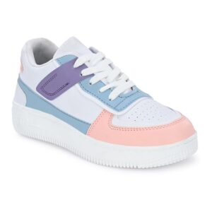 AMIMO Women|Girls White Casual Stylish Sneaker Shoes for Women's