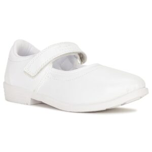 Bata Vannessa E 24 Ballerina White School Shoes for Kids |Ideal for Casual outings or Playdates |Everyday wear| Slip-Resistant | All Day Comfortable |Lightweight.