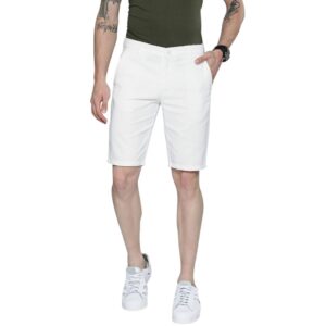 The Indian Garage Co Men Slim Fit Solid Mid Rise Shorts