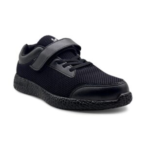 KazarMax Boys and Girls Black Lightweight | Formal | Casual | School Shoes
