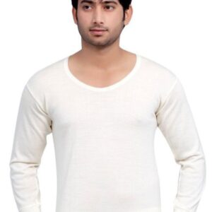 Pure Merino Wool Thermal Vest Full Sleeve for Men Woolmark Certified Winter Wear Thermals