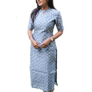 Sun Fashion And Lifestyle Women's Rayon Straight Printed Kurti