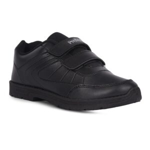Liberty SCHOOLFUN Unisex School Uniform Shoes | PVC Sole School Shoes for Boys & Girls |Lightweight & Velcro School Shoes for Boys | School Shoes for Kids