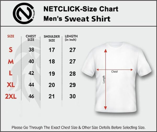 NETCLICK®Stylish Hoodies/Sweatshirt Polycotton Hoodies for Gym Warm Travel Hoodies for Men - Image 5