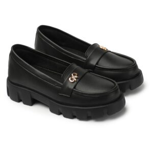 ArranQue Womens & Girls Stylish Solid Sneakers Shoes Without Lace Pull On Footwear Bow (Black Size 39, UK6)