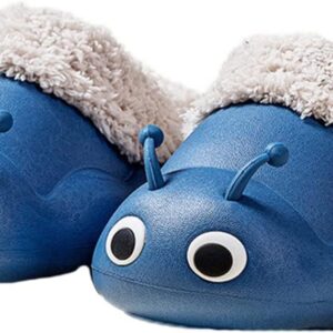Cut and Style Unisex-Child Fleece Slippers Boys Girls Warm Winter Indoor/Outdoor Shoes for Little Kids (Random One Color)