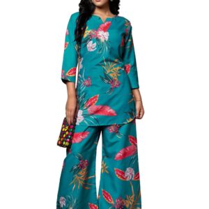 Leriya Fashion Women Co Ord Set for Women | Co Ord Set for Women Stylish | Kurta Set for Women | Kurta Set | Ethnic Co Ord Set for Women | 3/4 Sleeve Women Co-ord set