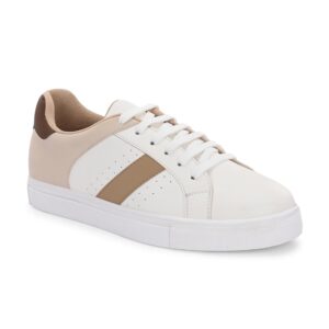 Centrino Womens 7604 Casual Shoes | Colorblock Sneakers with Ultra Soft Cushion Lace-Up Shoes All-Day Comfort | Trendy & Lightweight Design | Low Top Flat Sole