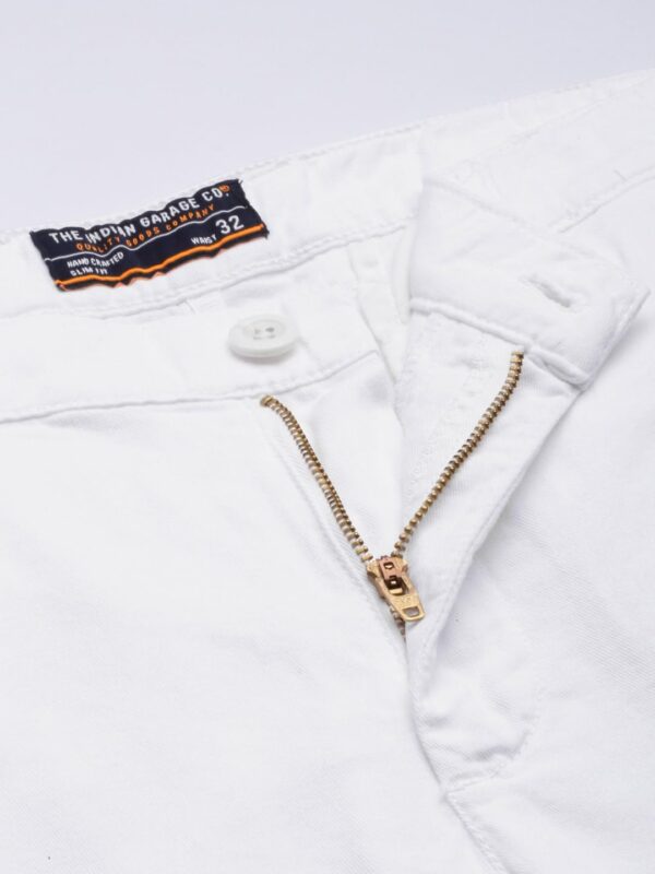 The Indian Garage Co Men Slim Fit Solid Mid Rise Shorts - Image 5