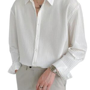 GRECIILOOKS Shirt for Men | Mens Casual Shirt | Men Stylish Shirt | Men Popcorn Shirt | Men's Regular Fit | Men Formal Shirt | Men's Solid Slim Fit