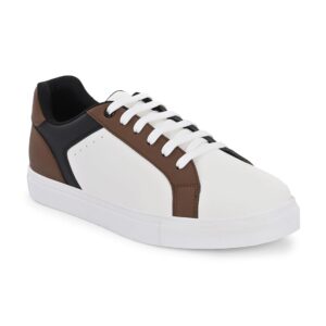 Centrino Womens 7606 Casual Shoes | Colorblock Sneakers with Ultra Soft Cushion Lace-Up Shoes All-Day Comfort | Trendy & Lightweight Design | Low Top Flat Sole