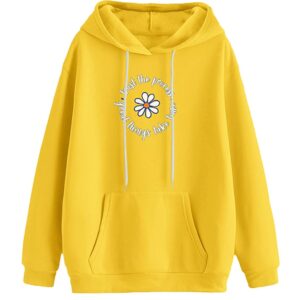 JUNEBERRY® Cotton Poly Fleece Oversized Fit Black, Green, Magenta, Mustard, Orange, Purple, Blue, Off White & Grey Graphic Printed Full Sleeve Hoodie for Women