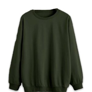 VIMAL JONNEY Solid Round Neck Cotton Fleece Sweatshirt for Men-VVIMAL639167