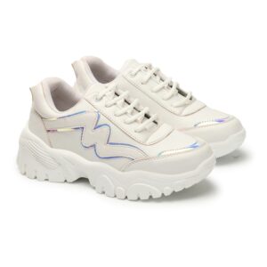 DIPYO Premium Casual Shoes Sneakers for Women & Girls | Lightweight Soft & Comfortable with Extra Cushion Lace-Up Sports Shoes