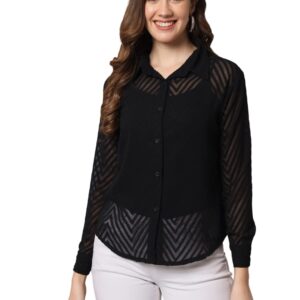 FUNDAY FASHION Women Regular Fit Solid Casual Shirt