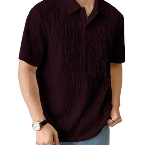 Leriya Fashion Men Casual Half Sleeve Polo Oversized Fit T-Shirt