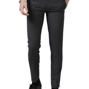 McHenry Men's Premium Luxurious Waist Expandable Wrinkle Free Slim Fit Trousers