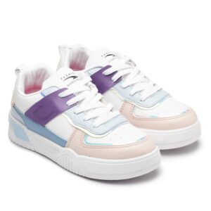 ASIAN Women's Paradise-06 White Casual Sneaker Shoes with Ultra Soft Cushion Lightweight Lace-Up Shoes for Women's & Girl's