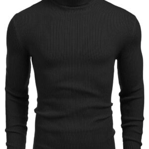 DENIMHOLIC Men's Cotton Turtle Neck Sweater