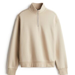 PAKLON Men's Solid Comfortable Fit Half Zip Sweatshirt – Full Sleeve Winter Hoodie, Breathable Fabric, Casual Warm Sweatshirt