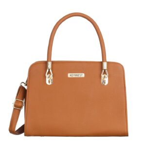 Keywest Women's Vegan Leather Chanelle Handbags Shoulder Hobo Bag Ladies Purse With Long Belt (Large)