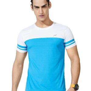 Amazon Brand - Symbol Men's Color Block Active Regular Fit T-Shirt