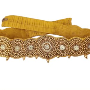 VAMA FASHIONS Traditional Maggam Work Cloth Saree Waist Belt stretchable Sontada Patti Vadanam Kamarpatta kamarband for Women