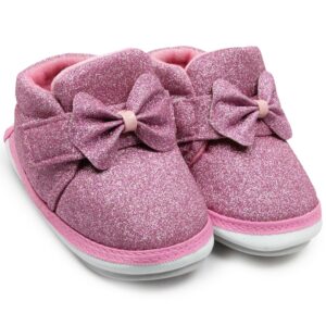 Neska Moda Baby Boys & Girls Cotton Hook & Loop Chu Chu Sound Shoes/Booties (12-15 Months/15-18 Months) -BT2031