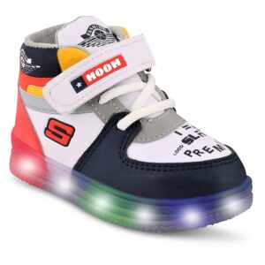 Hooh Kids Unisex Fashionable LED Lights Unisex Sneakers and Walking Shoes for Boys and Girls of Age 2 Years to 10 Years