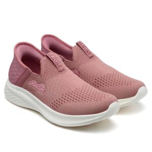ASIAN Women's SLIDE-ON-LADIES-02 Running Sports Shoes with Fabric Upper Lightweight Comfortable Mid Top Shoes for Women's & Girl's