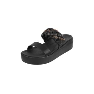 Metro Women Unique Weave-Like Strap Platform Heel Fashion Sandal