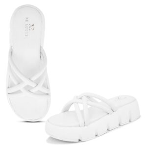 XE Looks Stylish Women's Platform Heels Trendy Slippers, Casual and Trendy Modern Design Fashion Sandals For Women, Soft Wedges