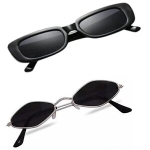 Sheomy Sunglasses For Women Unisex set of 4 goggles for women mc stan goggles mc stan sunglasses goggles for women black sunglass combo unisex rectangular sunglasses offer pack of 4 unisex goggles 224