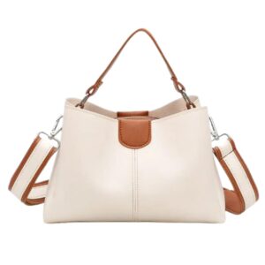 Women's PU Leather Cross Body Handbag for Women with big space.