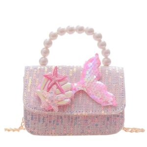 SCOOBA handbag Sling Bag purse pouch with Starfish and Butterfly Appliques multicolor