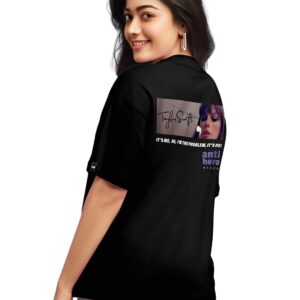 Bewakoof Women's Graphic Printed 100% Cotton T-Shirt - Oversized Fit, Round Neck, Half Sleeves