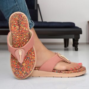 HEALTH FIT Diabetic & Orthopedic with Super Extra Soft Ortho Care Anti-Skid Doubleu Flip-Flops for women Slippers/Doctor Chappal & Footwear HF326