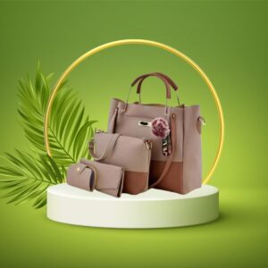 Fortify Style Women's Combo Handbag Set Of 3 (Purse, Shoulder Bag, Clutch)