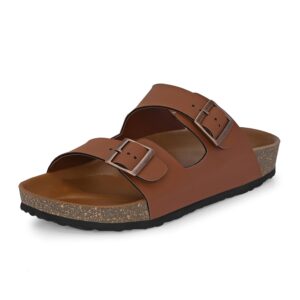 Centrino Mens 7313 Cushion Sliders/Slippers | PU Padding on the Footbed | Bounce Back Technology | Comfortable & LightWeight | Waterproof & Everyday Flip Flops for Gents