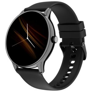 Noise Twist Go Smart Watch 1.39" Display, TruSyncᵀᴹ BT Calling, Glossy Metal Finish, 100+ Watch Faces, IP68, Sleep Tracking, 100+ Sports Modes, Smart Watch for Men and Women (Jet Black)