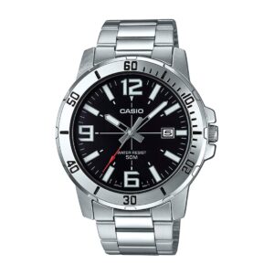 Casio Enticer Analog Black Dial Men's Watch - MTP-VD01D-1BVUDF (A1361)
