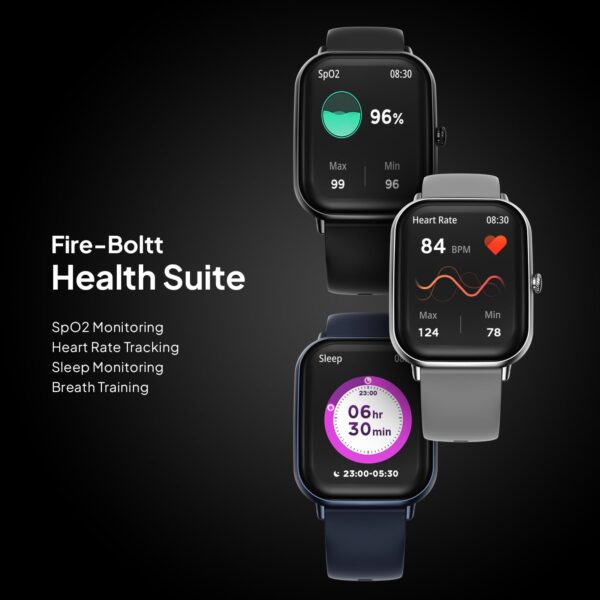 Fire-Boltt Ninja Call Pro Max Smart Watch 2.01 inch Display, Bluetooth Calling, 120+ Sports Modes, Health Suite, Voice Assistance (Grey) - Image 10
