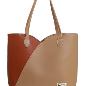 Fargo PU Leather Women's Latest Tote Handbag (BeigeTan_FGO-264)