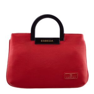ESBEDA Red color Solid PU Synthetic Handbag For Women