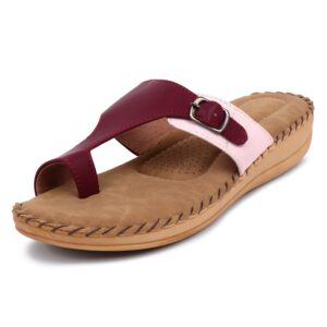 TRASE Women's Flip-Flops & Slippers | Doctor Ortho Comfort with Style for Women & Girls - Light weight, Soft & Stylish Footwear | Suitable for Knee, Diabetic & Orthopedic Pains