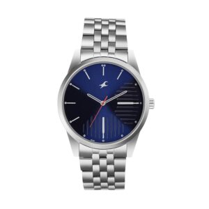 Fastrack Analog Blue Dial Men's Stainless Steel Casual Watch