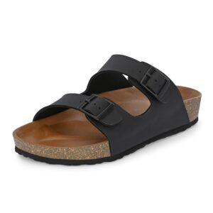 Centrino Mens 7313 Cushion Sliders/Slippers | PU Padding on the Footbed | Bounce Back Technology | Comfortable & LightWeight | Waterproof & Everyday Flip Flops for Gents
