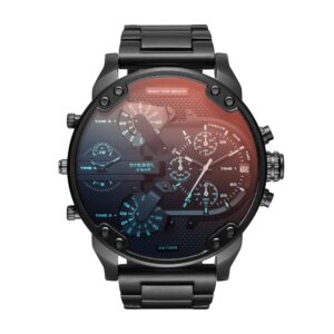 Diesel Analog Stainless Steel Black Dial and Band (Big dial) Men's Watch-DZ7395