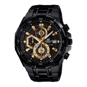 Casio Men Stainless Steel Edifice Stopwatch Chronograph Efr-539Bk-1Avudf (Ex187), Band Color-Black,Dial Color-Multi-Color